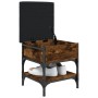 Shoe bench engineered wood smoked oak 42x42x45 cm by , Benches for halls and storage - Ref: Foro24-835184, Price: 50,28 €, Di...