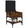 Shoe bench engineered wood smoked oak 42x42x45 cm by , Benches for halls and storage - Ref: Foro24-835184, Price: 49,61 €, Di...