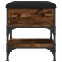 Shoe bench engineered wood smoked oak 42x42x45 cm by , Benches for halls and storage - Ref: Foro24-835184, Price: 50,28 €, Di...
