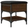 Shoe bench engineered wood oak brown 42x42x45 cm by , Benches for halls and storage - Ref: Foro24-835186, Price: 51,75 €, Dis...