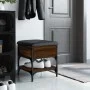 Shoe bench engineered wood oak brown 42x42x45 cm by , Benches for halls and storage - Ref: Foro24-835186, Price: 51,75 €, Dis...