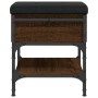 Schuhbank aus Holzwerkstoff Eiche braun 42x42x45 cm von , Bänke für Hallen und Lager - Ref: Foro24-835186, Preis: 52,41 €, Ra...
