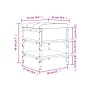 Schuhbank aus Holzwerkstoff Eiche braun 42x42x45 cm von , Bänke für Hallen und Lager - Ref: Foro24-835186, Preis: 52,41 €, Ra...