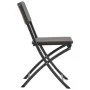 Sillas de jardín plegables 2 unidades HDPE y acero marrón de vidaXL, Sillas de jardín - Ref: Foro24-44551, Precio: 112,99 €, ...
