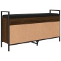 Brown oak engineered wood shoe bench 105.5x32x57.5 cm by , Benches for halls and storage - Ref: Foro24-835216, Price: 86,60 €...
