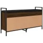 Brown oak engineered wood shoe bench 105.5x32x57.5 cm by , Benches for halls and storage - Ref: Foro24-835216, Price: 85,60 €...
