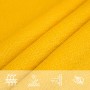 Toldo de vela rectangular HDPE amarillo 160 g/m² 5x6 m