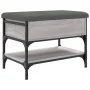 Sonoma gray engineered wood shoe bench 62x42x45 cm by , Benches for halls and storage - Ref: Foro24-835190, Price: 63,30 €, D...