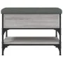 Sonoma gray engineered wood shoe bench 62x42x45 cm by , Benches for halls and storage - Ref: Foro24-835190, Price: 63,30 €, D...