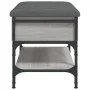 Sonoma gray engineered wood shoe bench 62x42x45 cm by , Benches for halls and storage - Ref: Foro24-835190, Price: 63,30 €, D...
