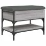 Sonoma gray engineered wood shoe bench 62x42x45 cm by , Benches for halls and storage - Ref: Foro24-835190, Price: 63,30 €, D...