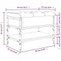 Sonoma gray engineered wood shoe bench 62x42x45 cm by , Benches for halls and storage - Ref: Foro24-835190, Price: 63,30 €, D...