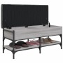 Sonoma graue Schuhbank aus Holzwerkstoff, 102 x 42 x 45 cm von , Bänke für Hallen und Lager - Ref: Foro24-835200, Preis: 89,5...