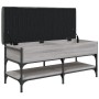 Sonoma gray engineered wood shoe bench 102x42x45 cm by , Benches for halls and storage - Ref: Foro24-835200, Price: 89,50 €, ...