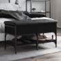 Schwarze Schuhbank aus Holzwerkstoff, 82 x 42 x 45 cm von , Bänke für Hallen und Lager - Ref: Foro24-835192, Preis: 80,25 €, ...