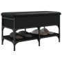 Schwarze Schuhbank aus Holzwerkstoff, 82 x 42 x 45 cm von , Bänke für Hallen und Lager - Ref: Foro24-835192, Preis: 80,25 €, ...