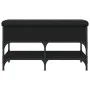 Schwarze Schuhbank aus Holzwerkstoff, 82 x 42 x 45 cm von , Bänke für Hallen und Lager - Ref: Foro24-835192, Preis: 79,42 €, ...