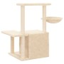 Cat scratching post with cream sisal posts 83 cm by , Cat furniture - Ref: Foro24-172109, Price: 35,65 €, Discount: %