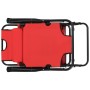 Klappbare Sonnenliegen mit Fußstütze, 2 Einheiten, roter Stahl von vidaXL, Liegen - Ref: Foro24-44344, Preis: 120,08 €, Rabat...