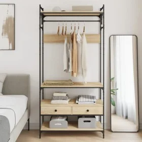 Sonoma oak engineered wood drawer cabinet 89x39x184.5 cm by , Wardrobes - Ref: Foro24-838954, Price: 128,62 €, Discount: %