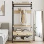 Sonoma oak engineered wood drawer cabinet 89x39x184.5 cm by , Wardrobes - Ref: Foro24-838954, Price: 128,61 €, Discount: %