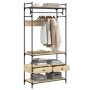 Schubladenschrank aus Sonoma-Eichenholzwerkstoff, 89 x 39 x 184,5 cm von , Kleiderschränke - Ref: Foro24-838954, Preis: 131,3...