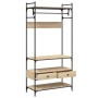 Schubladenschrank aus Sonoma-Eichenholzwerkstoff, 89 x 39 x 184,5 cm von , Kleiderschränke - Ref: Foro24-838954, Preis: 131,3...