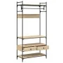 Sonoma oak engineered wood drawer cabinet 89x39x184.5 cm by , Wardrobes - Ref: Foro24-838954, Price: 128,61 €, Discount: %