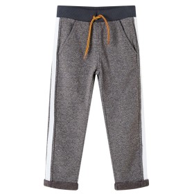 Pantalón de chándal infantil gris oscuro mélange 92