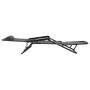 Folding sun loungers with footrest 2 units gray steel by vidaXL, Loungers - Ref: Foro24-44345, Price: 112,08 €, Discount: %