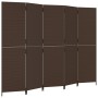 Biombo de 5 paneles ratán sintético marrón de , Divisores de ambientes - Ref: Foro24-365349, Precio: 205,26 €