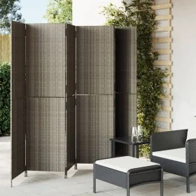 6-teiliger grauer synthetischer Rattanschirm von , Raumteiler - Ref: Foro24-365354, Preis: 269,50 €, Rabatt: %
