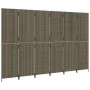 6-teiliger grauer synthetischer Rattanschirm von , Raumteiler - Ref: Foro24-365354, Preis: 269,50 €, Rabatt: %