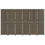 Gray synthetic rattan 6-panel screen by , Room dividers - Ref: Foro24-365354, Price: 245,65 €, Discount: %