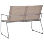 Garden furniture set 4 pieces taupe fabric and steel by vidaXL, Garden sets - Ref: Foro24-44354, Price: 213,67 €, Discount: %