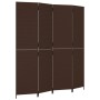 Biombo de 4 paneles ratán sintético marrón de , Divisores de ambientes - Ref: Foro24-365361, Precio: 178,74 €, Descuento: %