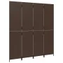 Brown synthetic rattan 4-panel screen by , Room dividers - Ref: Foro24-365361, Price: 175,33 €, Discount: %