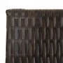 Brown synthetic rattan 4-panel screen by , Room dividers - Ref: Foro24-365361, Price: 175,33 €, Discount: %
