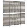 Biombo de 4 paneles ratán sintético marrón de , Divisores de ambientes - Ref: Foro24-365377, Precio: 126,19 €, Descuento: %