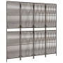 Biombo de 4 paneles ratán sintético marrón de , Divisores de ambientes - Ref: Foro24-365377, Precio: 120,81 €, Descuento: %