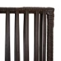 Biombo de 4 paneles ratán sintético marrón de , Divisores de ambientes - Ref: Foro24-365377, Precio: 120,81 €, Descuento: %
