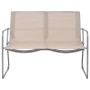 Juego de muebles de jardín 4 piezas tela y acero crema de vidaXL, Conjuntos de jardín - Ref: Foro24-44353, Precio: 195,33 €