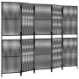 5-panel black synthetic rattan screen by , Room dividers - Ref: Foro24-365380, Price: 132,29 €, Discount: %