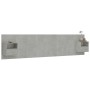 Cabecero de cama con mesitas madera contrachapada gris hormigón