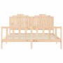 Bettgestell mit Massivholzkopfteil 180x200 cm von , Betten und Lattenroste - Ref: Foro24-3192311, Preis: 185,52 €, Rabatt: %