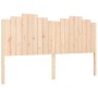 Bed frame with solid wood headboard 180x200 cm by , Beds and slatted bases - Ref: Foro24-3192311, Price: 185,52 €, Discount: %