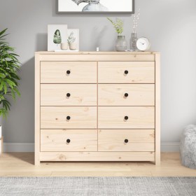 Solid pine wood auxiliary cabinet 100x40x90 cm by , Sideboards - Ref: Foro24-821769, Price: 175,83 €, Discount: %