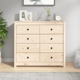 Solid pine wood auxiliary cabinet 100x40x90 cm by , Sideboards - Ref: Foro24-821769, Price: 184,66 €, Discount: %