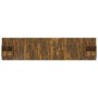 Cabecero de cama con mesitas madera contrachapada roble ahumado