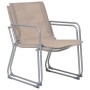 Garden furniture set 4 pieces taupe fabric and steel by vidaXL, Garden sets - Ref: Foro24-44354, Price: 213,67 €, Discount: %